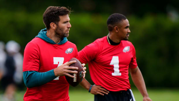 Joe Flacco and Jalen Hurts